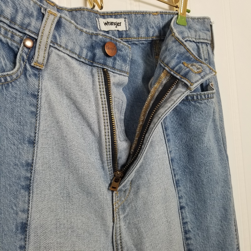 Wrangler Two-Tone Flare Jeans - Light Blue and Blue ' - Picture 11 of 15